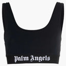 Palm Angels Womens Logo Bra Black/White