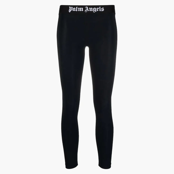 Palm Angels Womens Logo Leggings Black/white