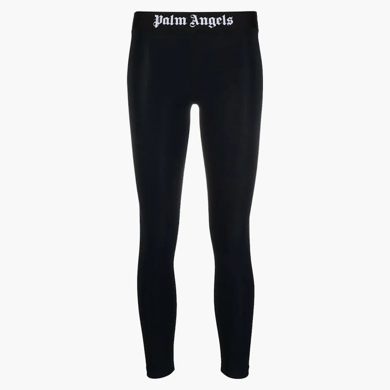 Palm Angels Womens Logo Leggings Black/White