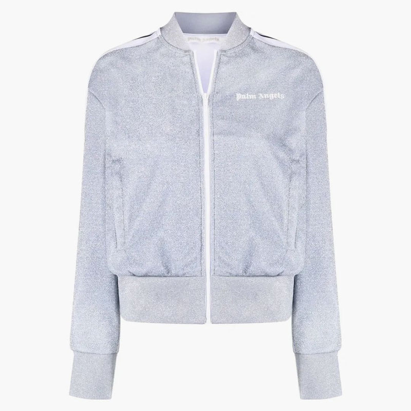 Palm Angels WOMENS LUREX BLUREX GIACCA GRIGIO/NERO/BIANCO