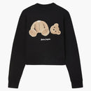Palm Angels Women's Palm Bear Fitted Crew Sweatshirt Black/Brown