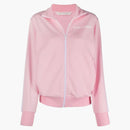 Palm Angels Womens Track Jacket Almond Blossom/White