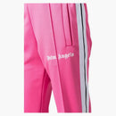 Palm Angels Womens Track Pants Fuchsia/White
