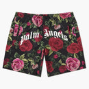 Palm Angels X End Allover Rose Swim Shorts Red