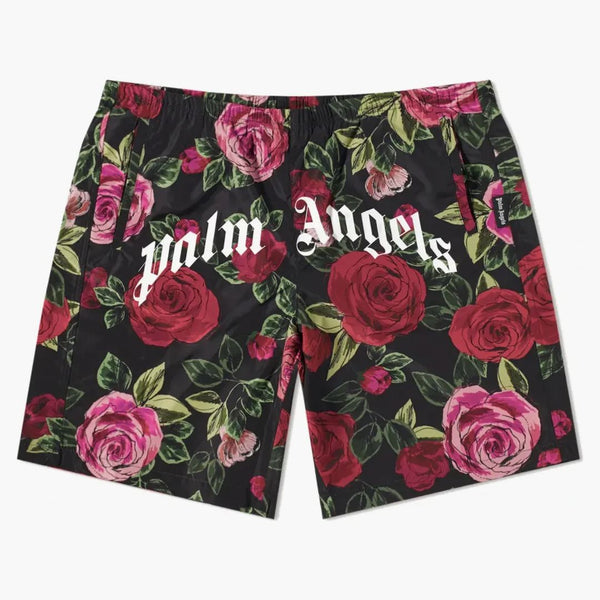 Palm Angels X End Allover Rose Swim Shorts Red