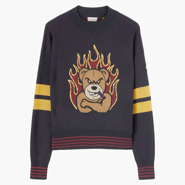 Palm Angels x Moncler 8 Moncler Tricot Crewneck Black