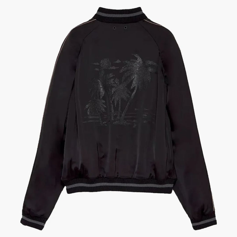 Palm Angels X Team Wang Palm Trees Bomber Jacket Black