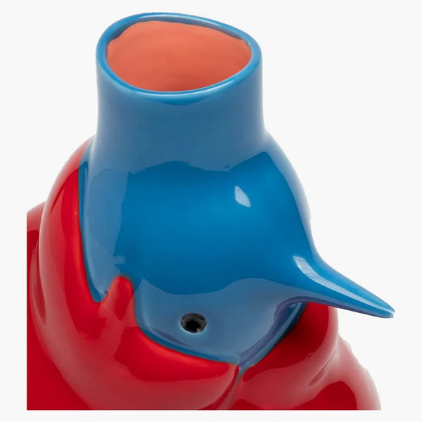 Parra The Upside Down Face Vase Hair Figure Multicolor