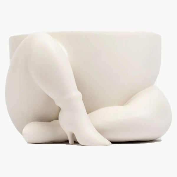 Parra X Case Studyo "a High Heeled Two Legged Planter" White