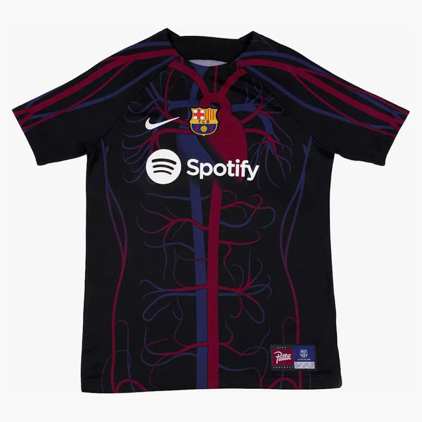 Patta x Barcelona FC Culers del Món Kids Pre-Match Jersey Black/White