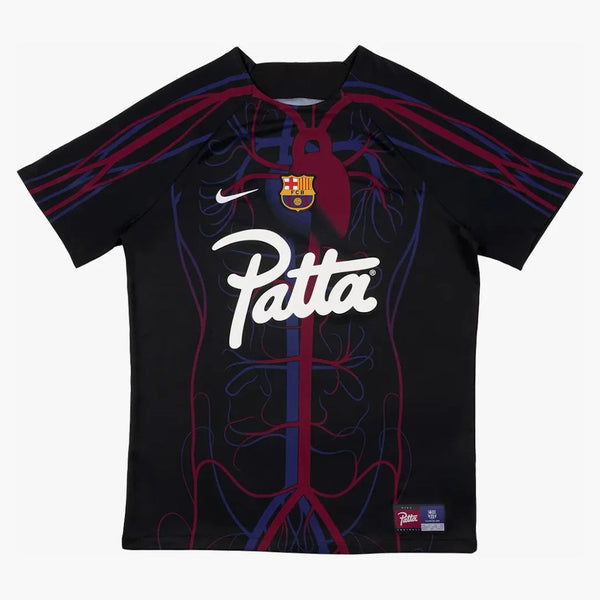 Patta x Barcelona FC Culers Del Món Script Logo Pre-Match Jersey Black/White