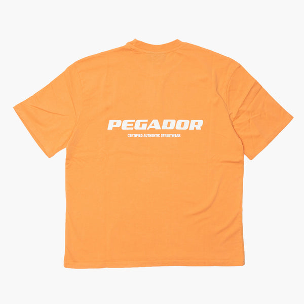 Pegador Colne Logo Oversized Tee Apricot Rückseite