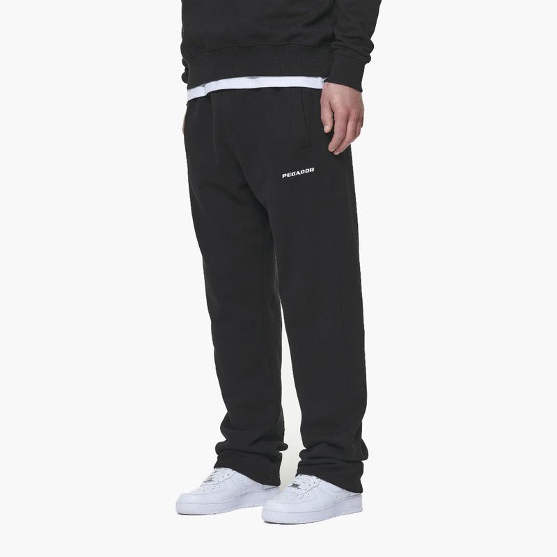 Pegador Logo Wide Sweatpants Black Model 2