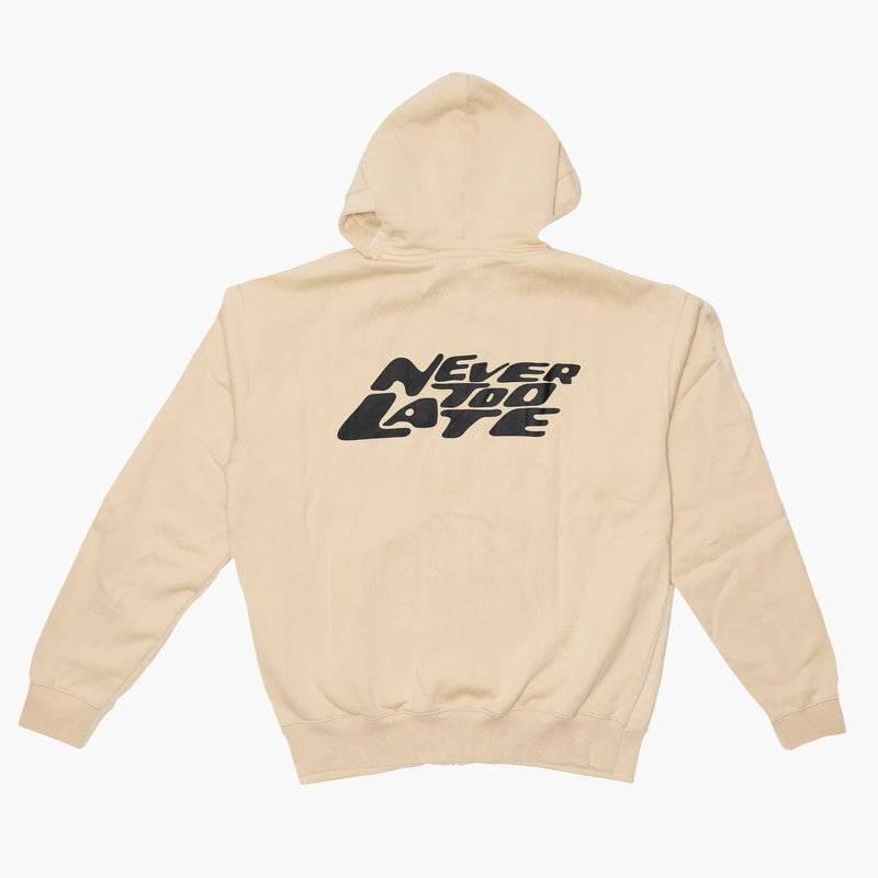 Pegador Narson Oversized Zip Up Hoodie Desert Sand Rückseite