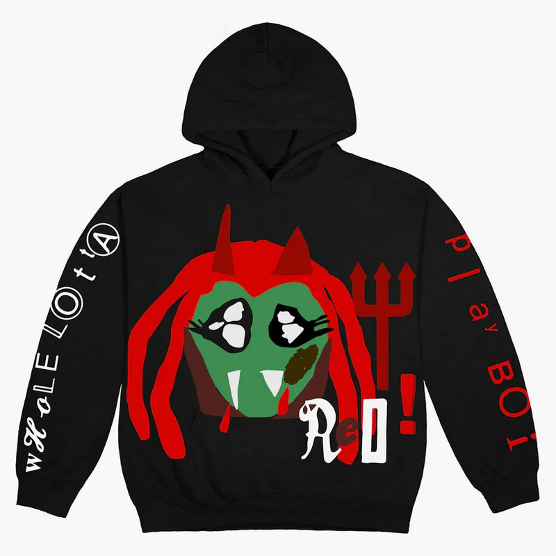 Playboi Carti X Cpfm 4 Wlr King Vamp Hoodie Black
