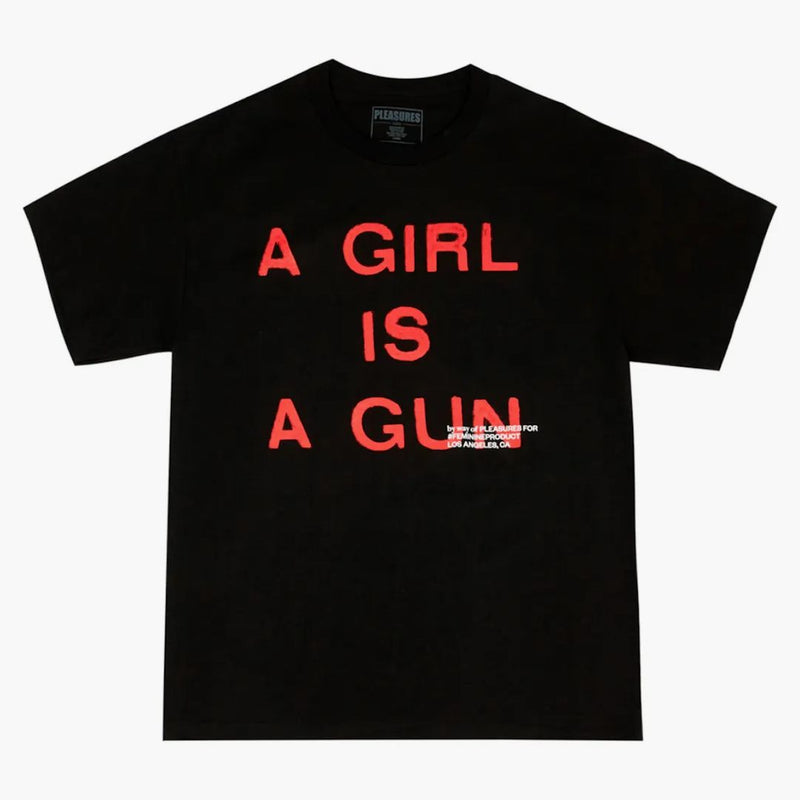 Pleasures A Girl Is A Gun T-shirt Black