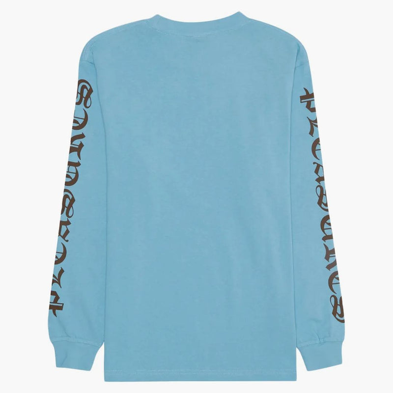 Pleasures Old E Heavyweight Long Rleeve Shirt Blue