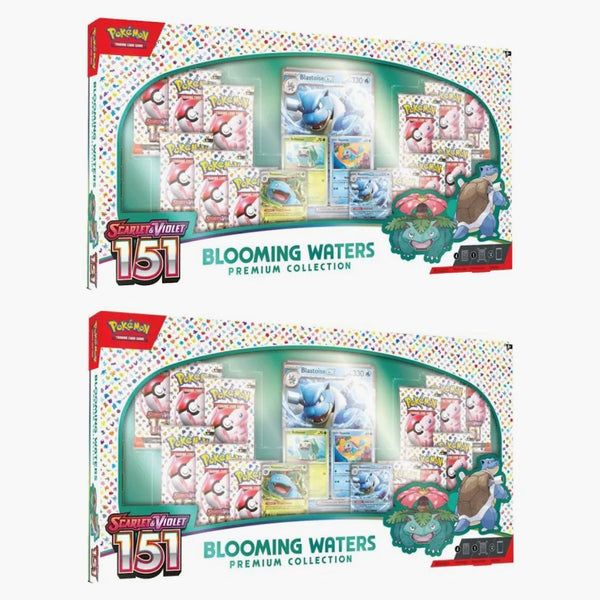 Pokémon Scarlet & Violet 151 Blooming Waters Premium Collection Box 2x Lot