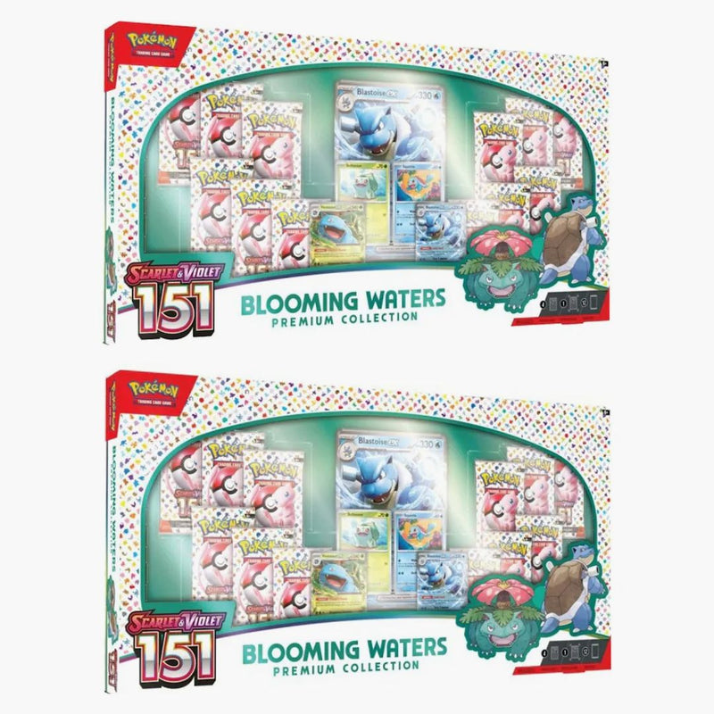 Pokémon Scarlet & Violet 151 Blooming Waters Premium Collection Box 2x Lot