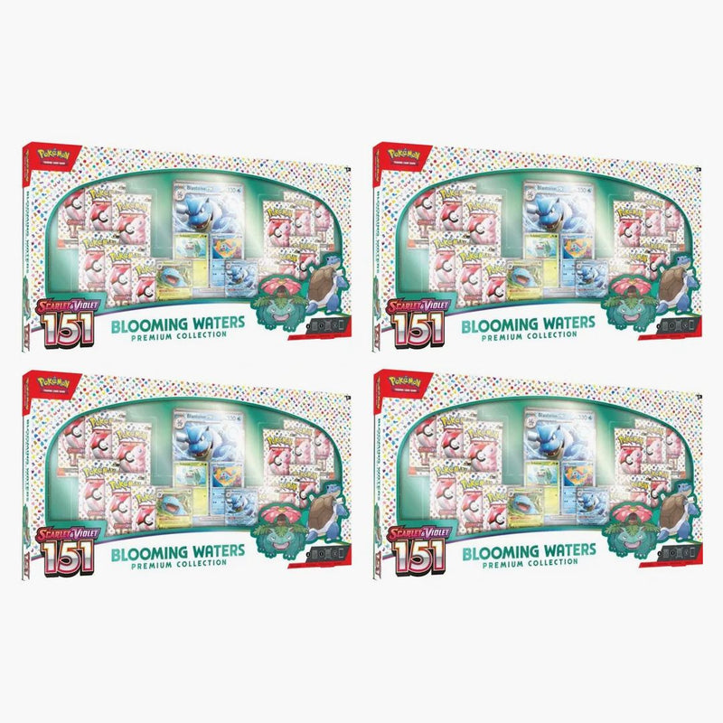 Pokémon Scarlet & Violet 151 Blooming Waters Premium Collection Box 4x Lot