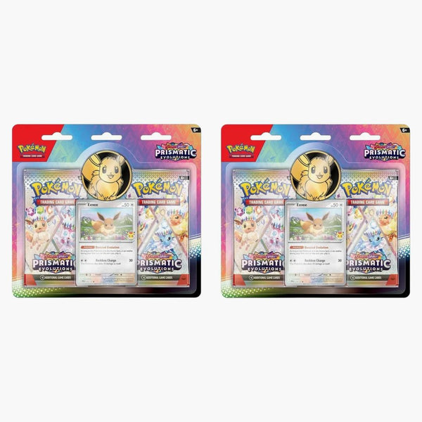Pokémon Scarlet & Violet Prismatic Evolutions 2 Booster Pack Blister Box 2x Lot