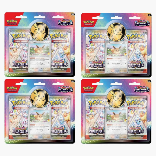 Pokémon Scarlet & Violet Prismatic Evolutions 2 Booster Pack Blister Box 4x Lot