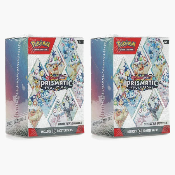Pokémon Scarlet & Violet Prismatic Evolutions Booster Bundle 2x Lot