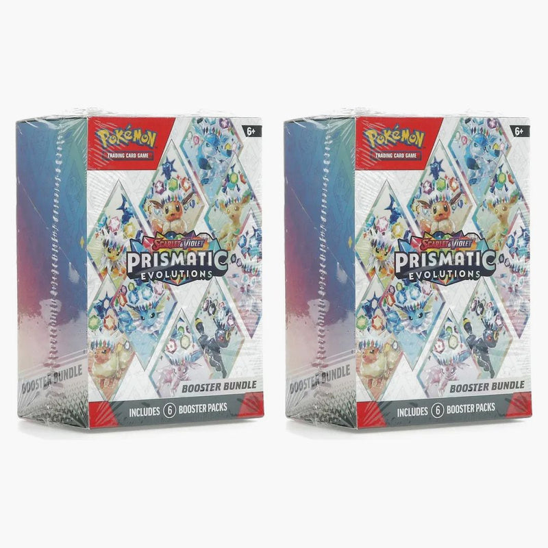 Pokémon Scarlet & Violet Prismatic Evolutions Booster Bundle 2x Lot