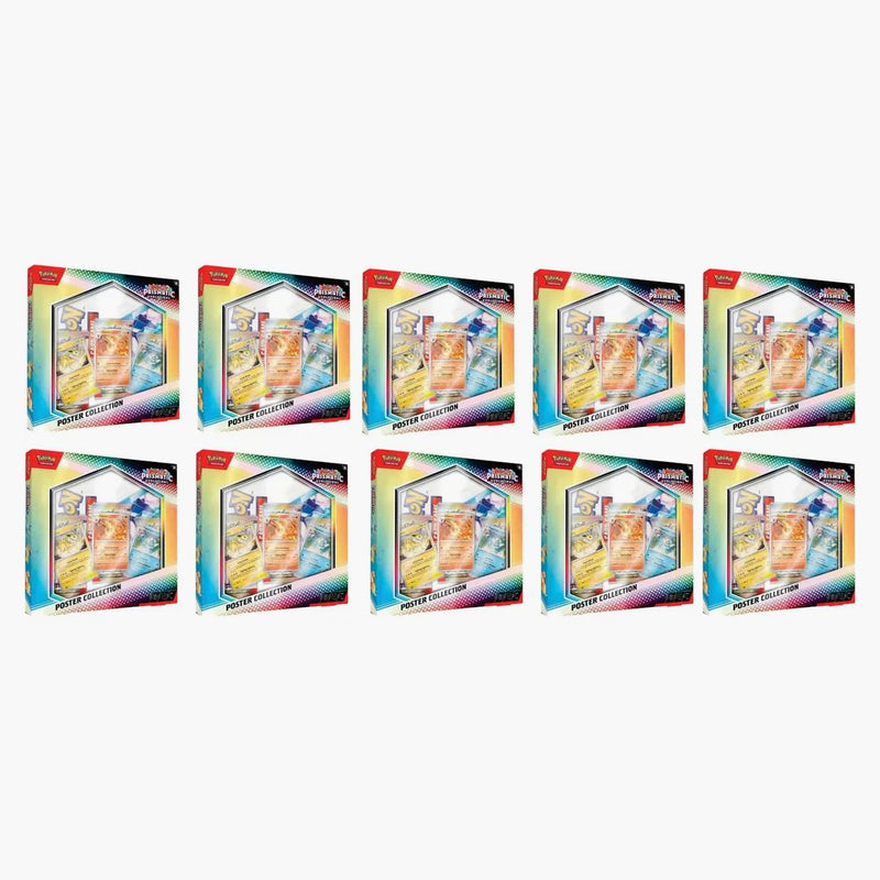 Pokémon Scarlet & Violet Prismatic Evolutions Poster Collection 10x Lot