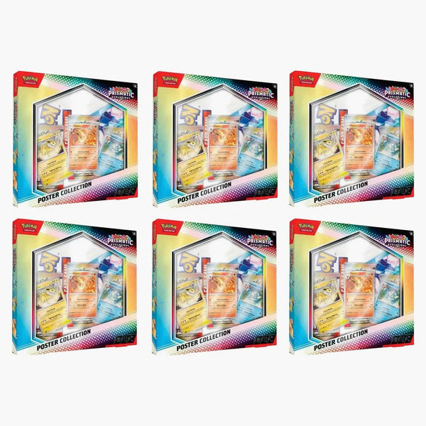 Pokémon Scarlet & Violet Prismatic Evolutions Poster Collection 6x Lot