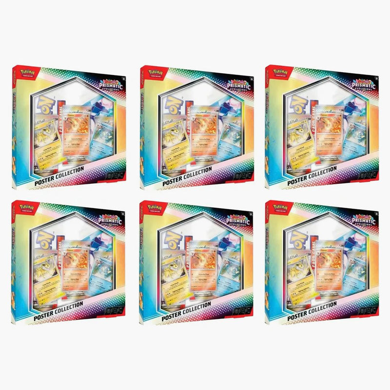 Pokémon Scarlet & Violet Prismatic Evolutions Poster Collection 6x Lot