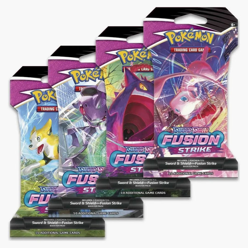 Pokémon Sword & Shield Fusion Strike Sleeved Booster Pack 10x Lot