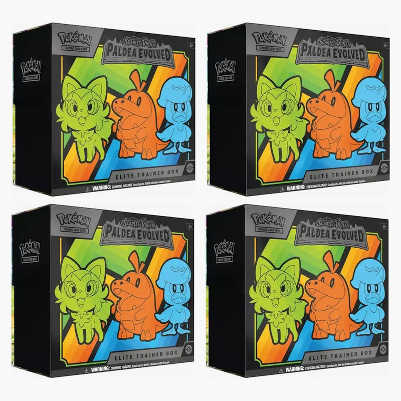Pokémon Tcg Scarlet & Violet Paldea Evolved Elite Trainer Box 4x Lot