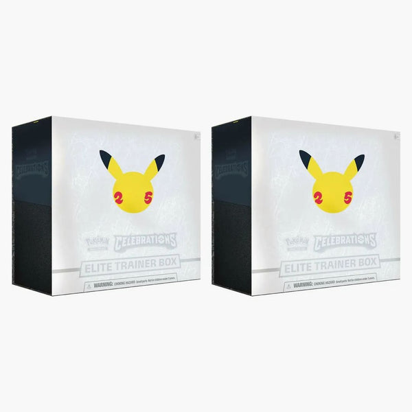 Pokémon Tcg 25th Anniversary Celebrations Elite Trainer Box 2x Lot