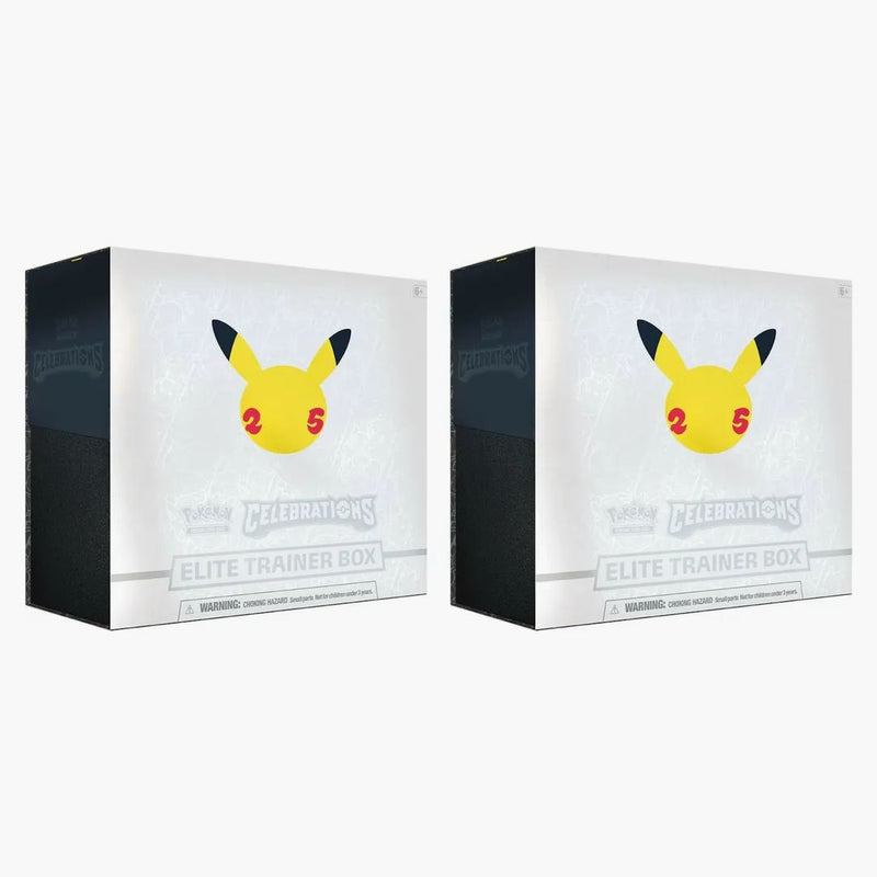 Pokémon Tcg 25th Anniversary Celebrations Elite Trainer Box 2x Lot