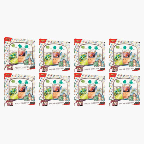 Pokémon Tcg Scarlet & Violet 151 Poster Collection 8x Lot