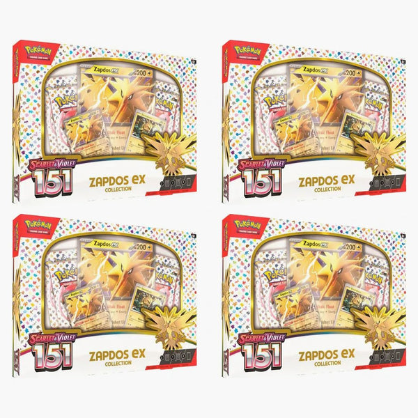Pokémon Tcg Scarlet & Violet 151 Zapdos Ex Box 4x Lot