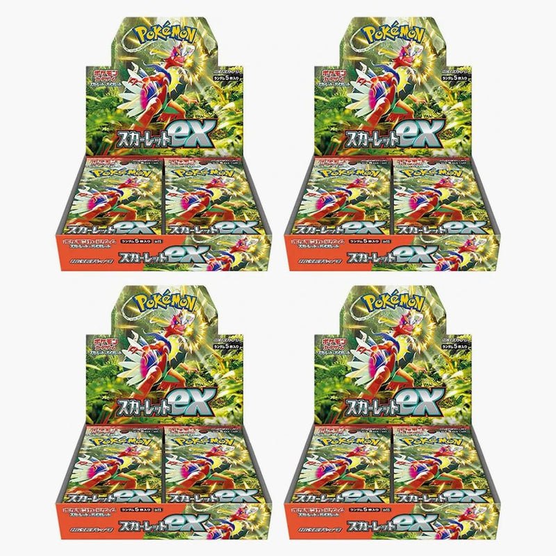 Pokémon Tcg Scarlet & Violet Expansion Pack Scarlet Ex Box (japanese) 4x Lot