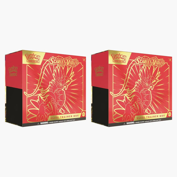 Pokémon Tcg Scarlet & Violet Koraidon Elite Trainer Box 2x Lot