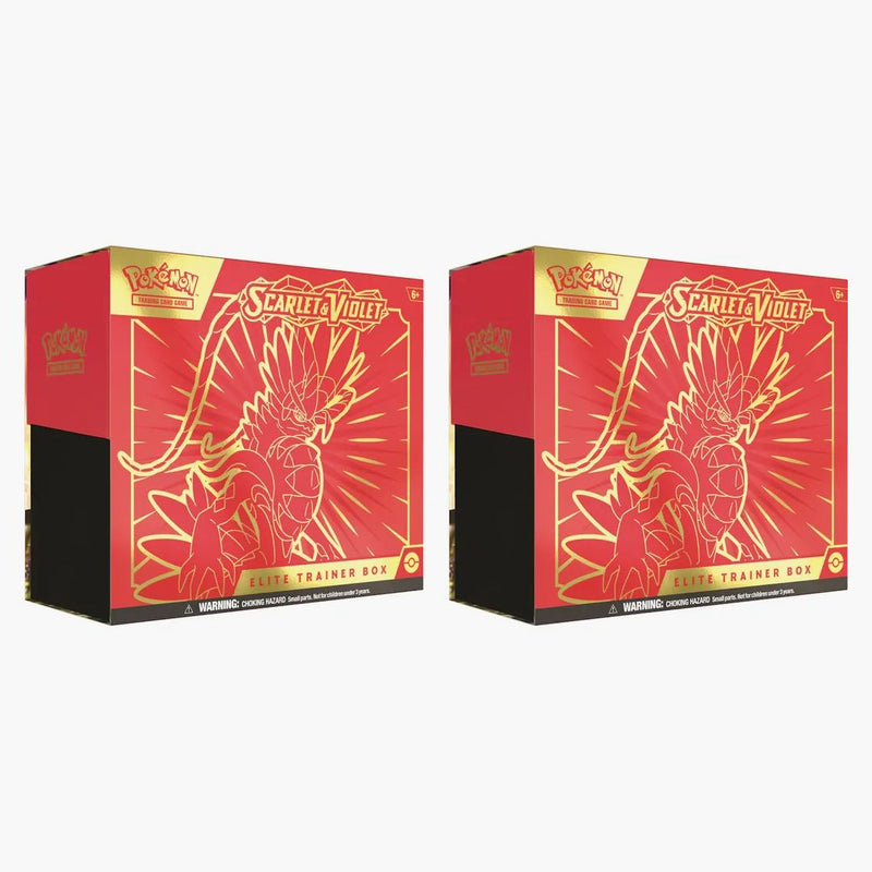 Pokémon Tcg Scarlet & Violet Koraidon Elite Trainer Box 2x Lot