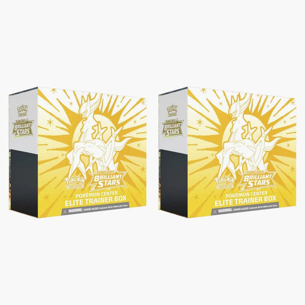 Pokémon Tcg Sword & Shield Brilliant Stars Pokémon Center Elite Trainer Box 2x Lot