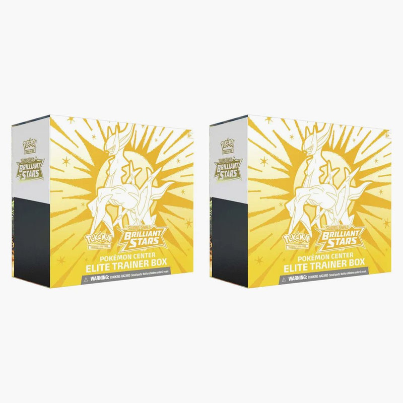 Pokémon Tcg Sword & Shield Brilliant Stars Pokémon Center Elite Trainer Box 2x Lot