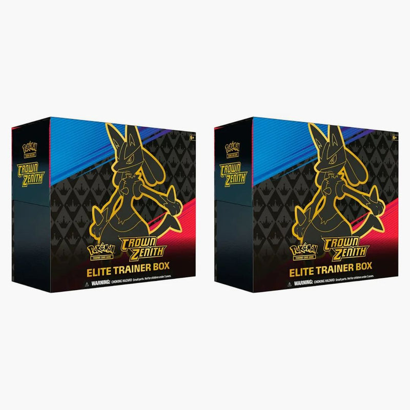 Pokémon Tcg Sword & Shield Crown Zenith Elite Trainer Box 2x Lot