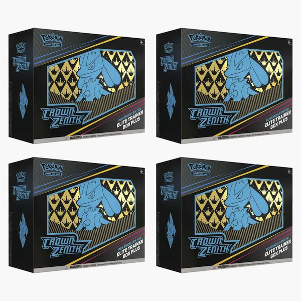 Pokémon Tcg Sword & Shield Crown Zenith Pokémon Center Elite Trainer Box Plus 4x Lot