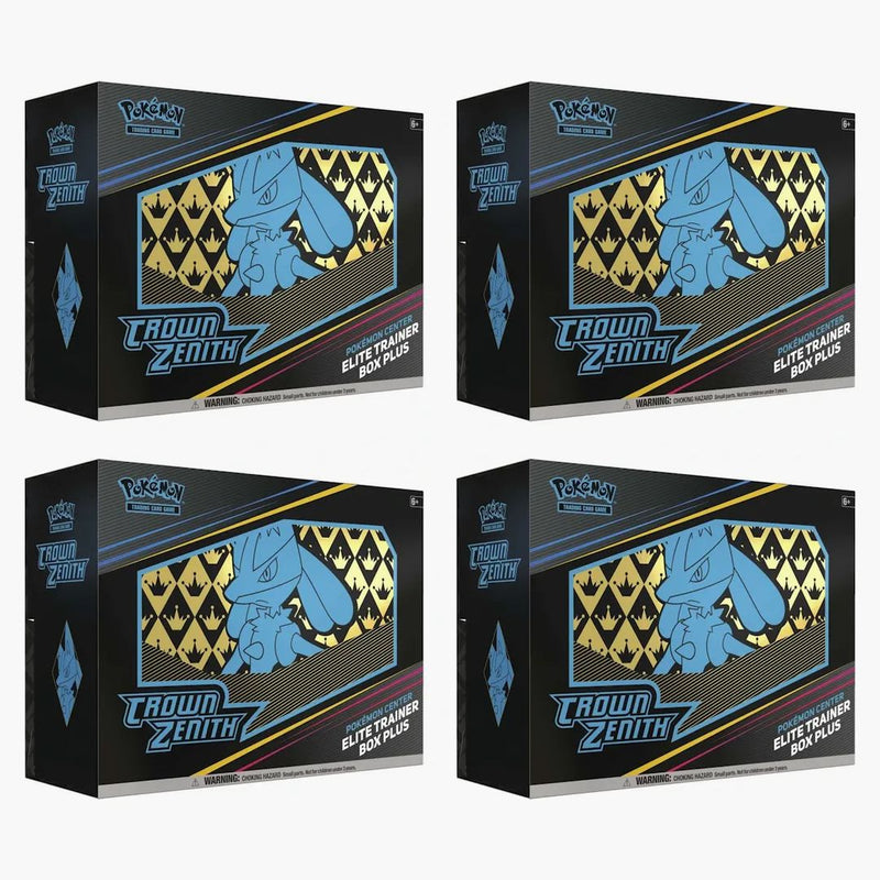 Pokémon Tcg Sword & Shield Crown Zenith Pokémon Center Elite Trainer Box Plus 4x Lot