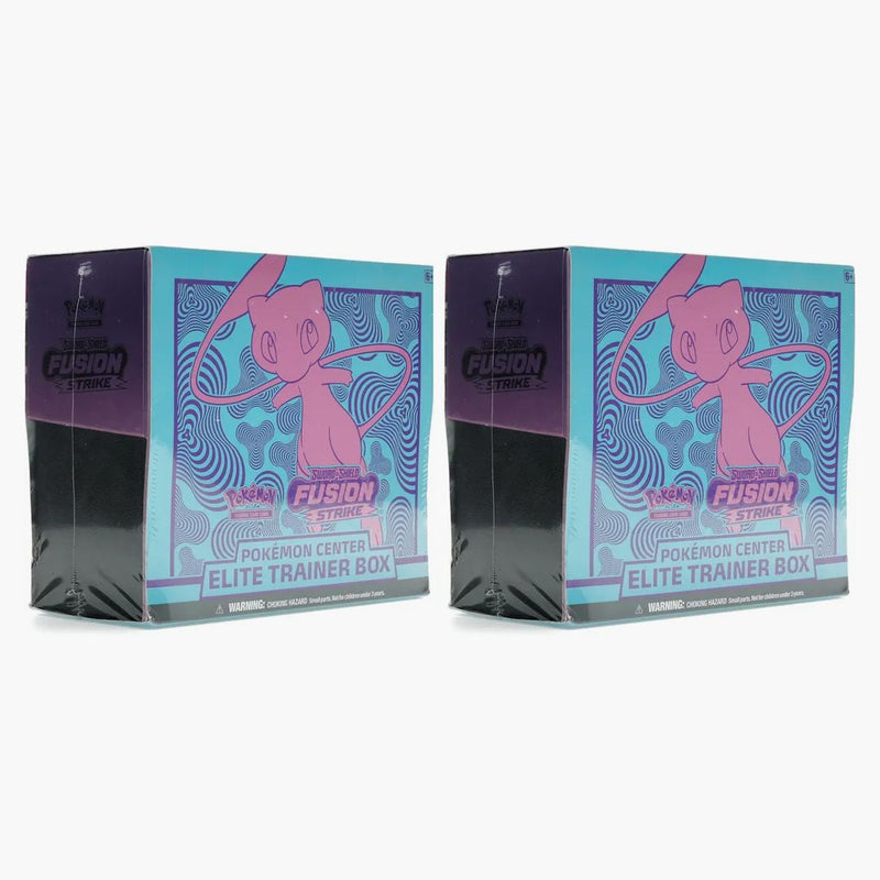 Pokémon Tcg Sword & Shield Fusion Strike Pokémon Center Elite Trainer Box 2x Lot