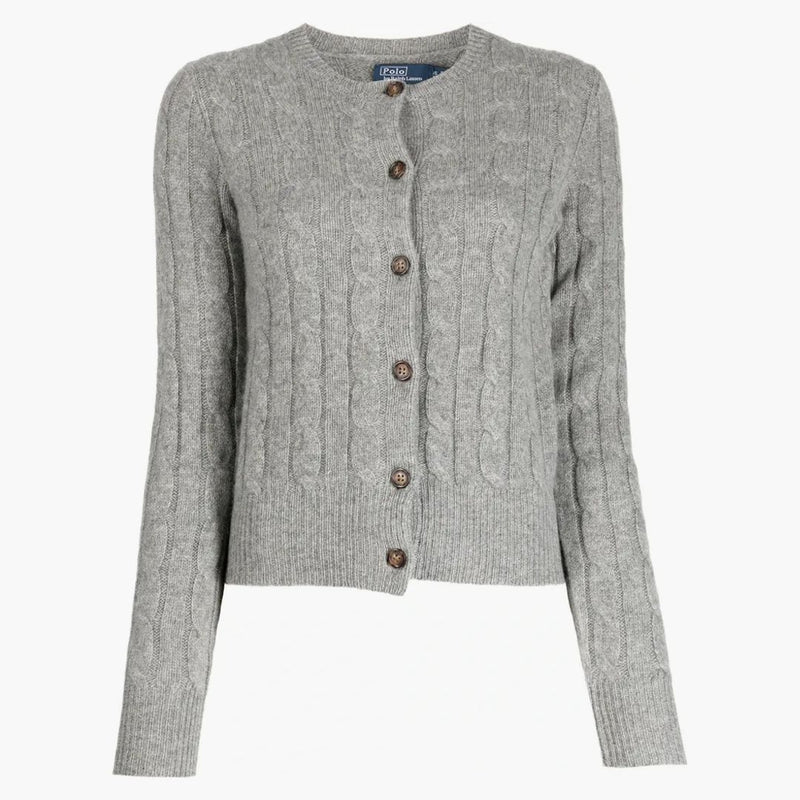 Polo Ralph Lauren Cable Knit Cashmere Classic Batalion Batalion Batalion Grey Heather