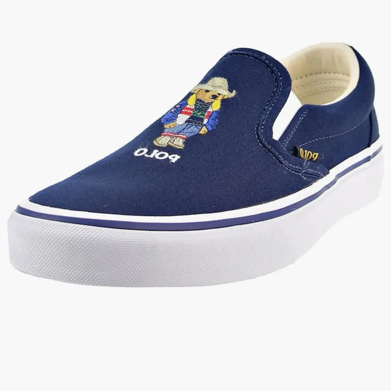 Polo Ralph Lauren Keaton Slip On Cowboy Polo Bear Navy