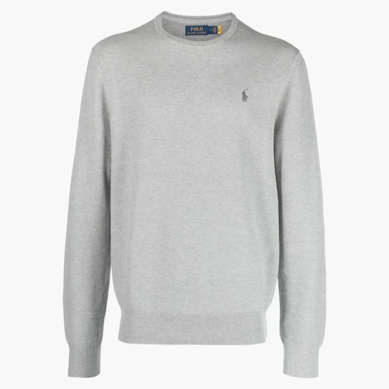 Polo Ralph Lauren Long Sleeve Cotton Crewneck Sweater Andover Heather