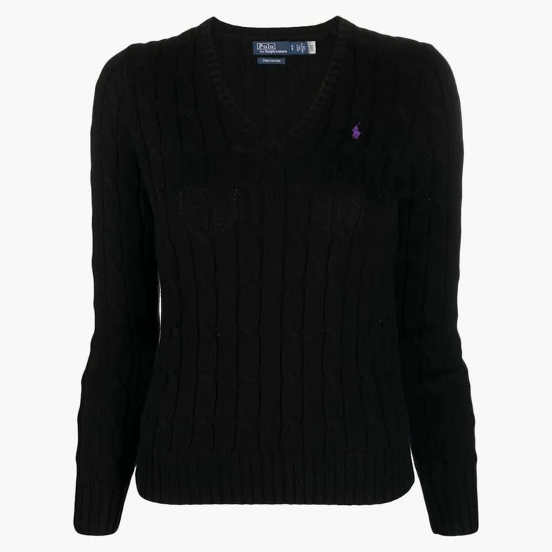 Polo Ralph Lauren Pima Cotton Kimberly LS Pullover Black